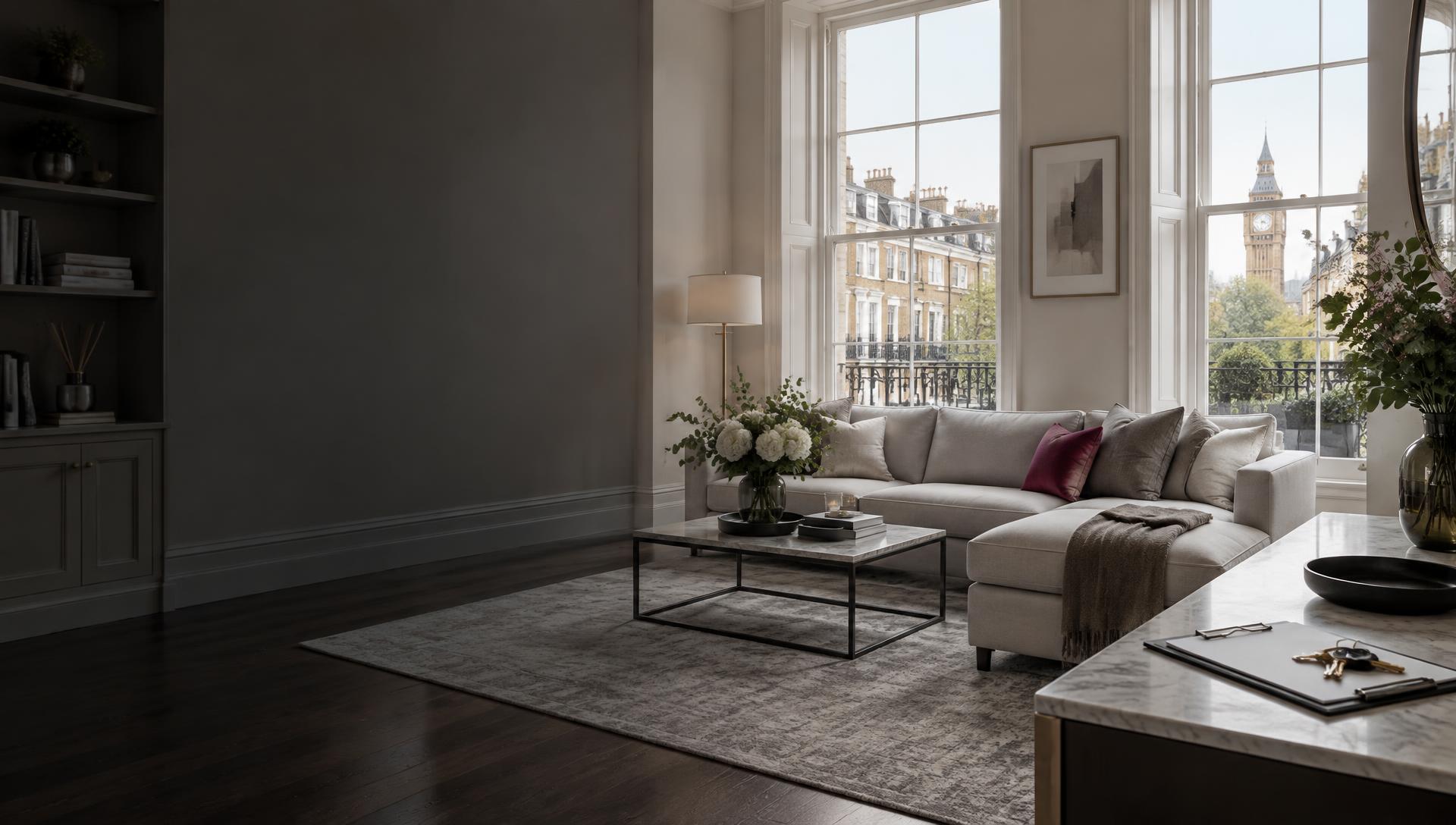 Elegant London apartment prepared for a professional property inventory